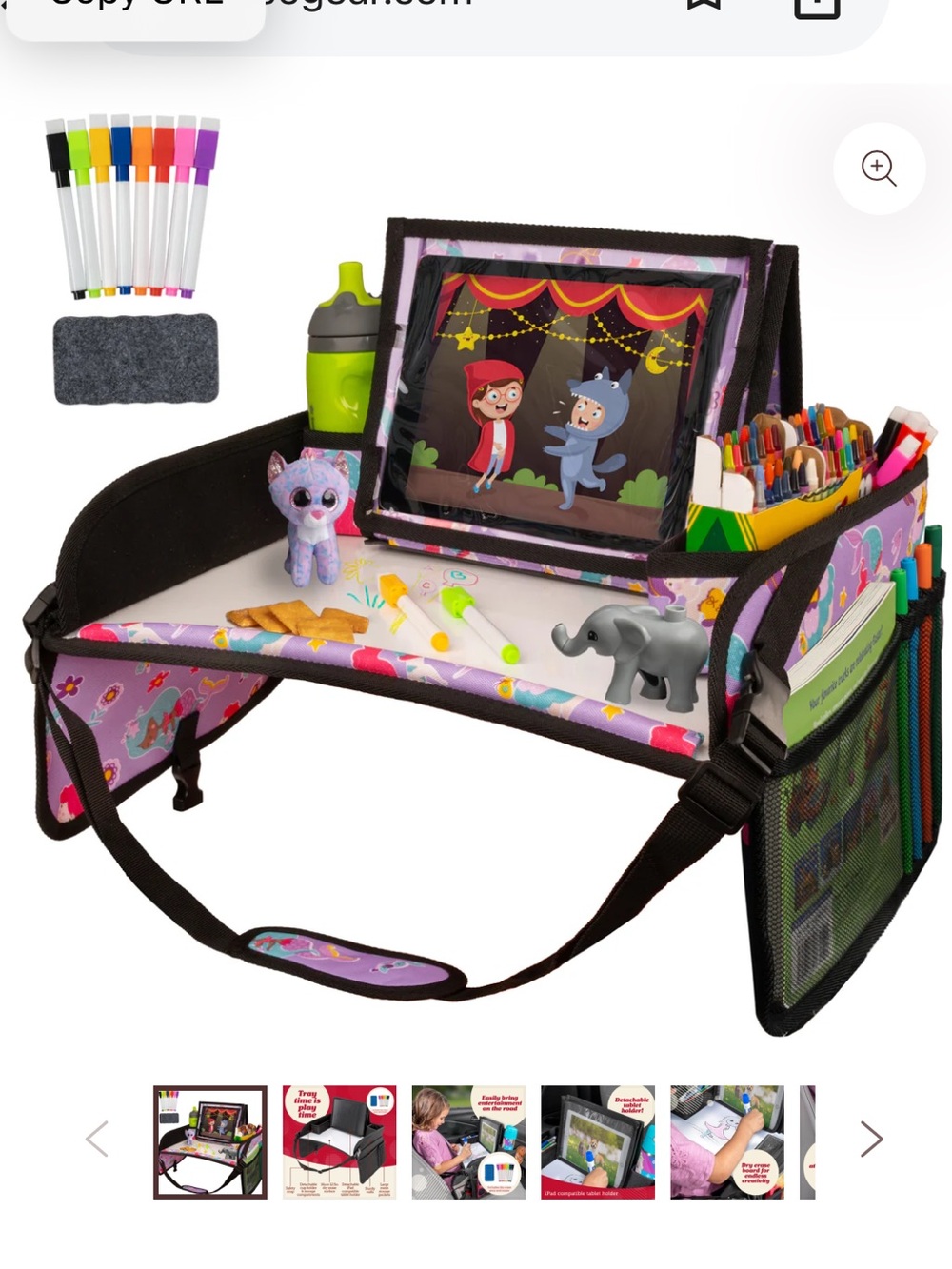 LUSSO Gear Kids Travel Tray mermaids